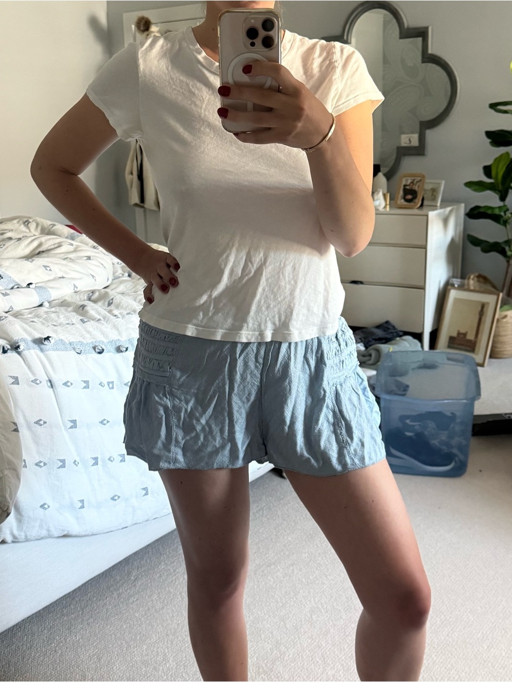Intimately Free People Light Blue Women's Shorts